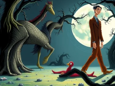 Os desenhos e pinturas de Tim Burton fora do mundo do cinema