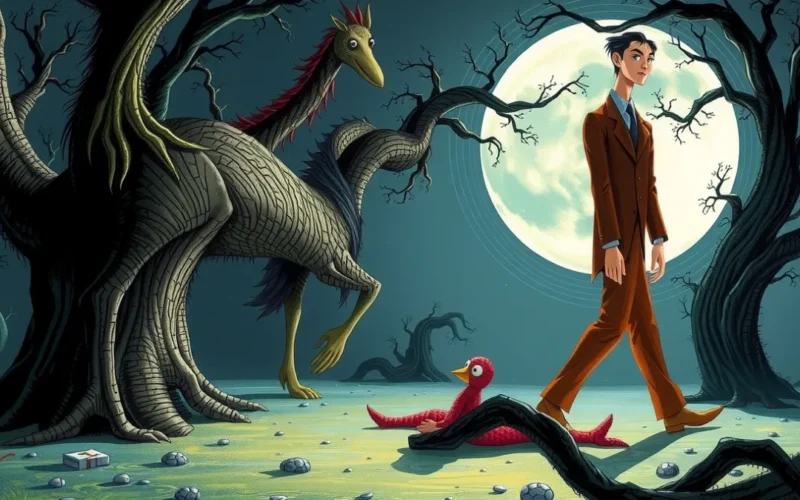 Os desenhos e pinturas de Tim Burton fora do mundo do cinema